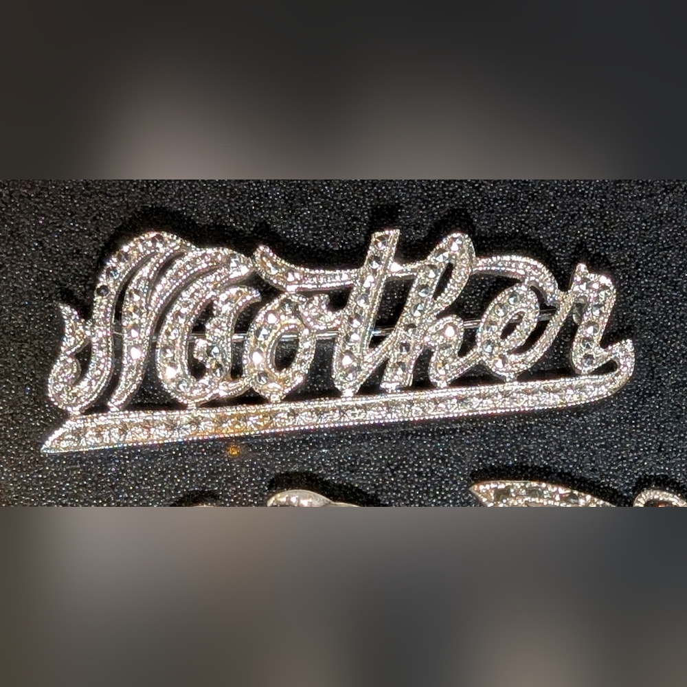 Sterling Silver MOTHER Brooch pin